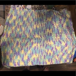 “Rapunzel” knitted baby blanket